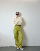 Lime Baggy Jeans #250305